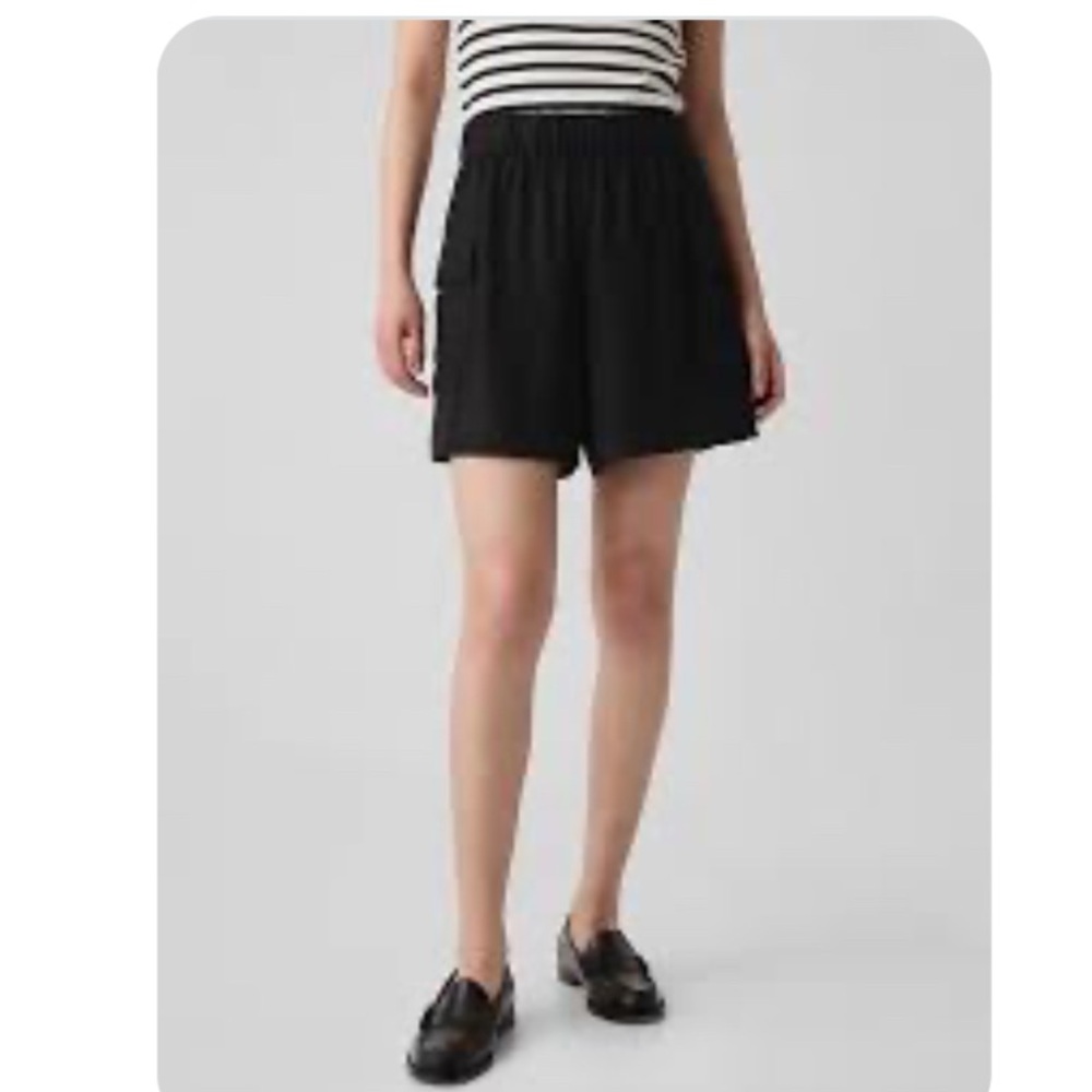 GAP 🖤 Linen High Rise Cargo Shorts Medium
